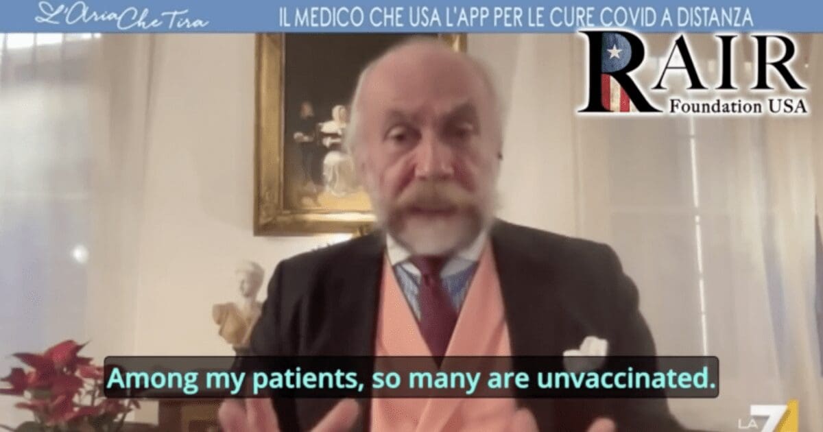 Doctor: 'Covid Patients Treated with Anti-Inflammatories Immediately Reduce Risk of Hospitalization by 90%' (Video) - RAIR
