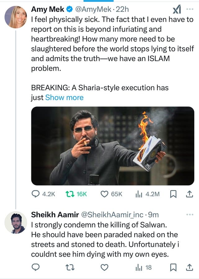 Bloodthirsty Indian National Congress Leader Sheikh Aamir Sparks Global Outrage, Demands More Brutal Execution of Salwan Momika—Led Attack on Nupur Sharma