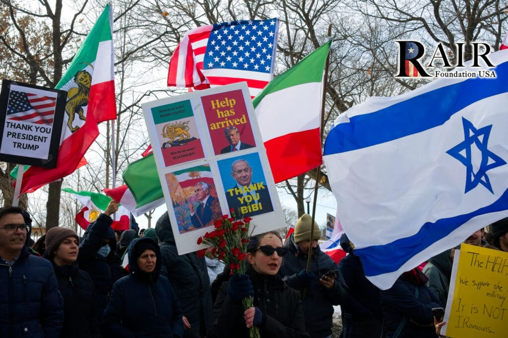 CANADA: Massive Protests in Favour of USA-Israeli Strikes on the Islamic Republic of Iran