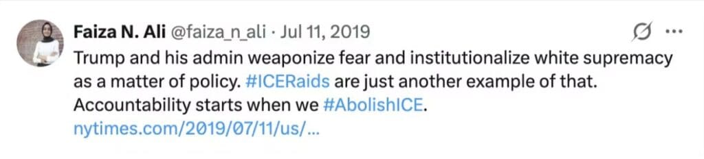 Mamdani Taps ‘Abolish ICE’ Activist/Former CAIR Employee Faiza Ali As NYC’s New Chief Immigration Officer
