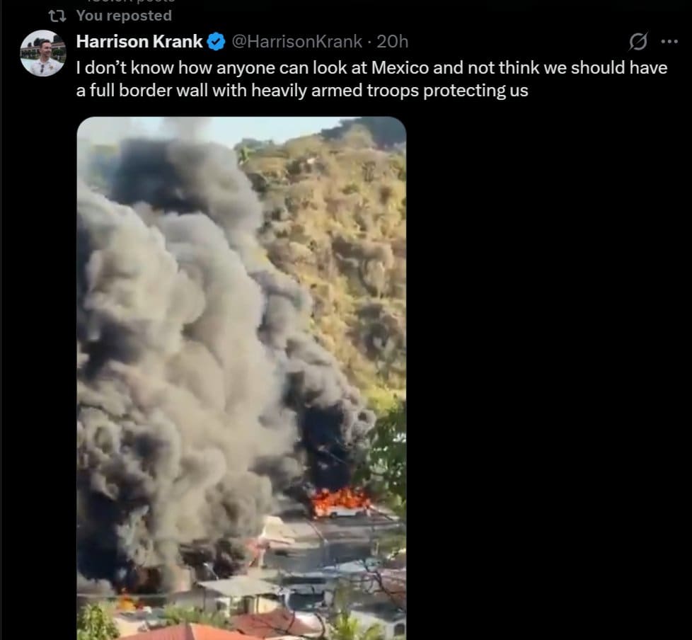 Mexican Cartel Unleashes Hellish Apocalypse After Cartel Boss Killed In Joint Op… Violence Spreads As Americans Are Told To Shelter In Place