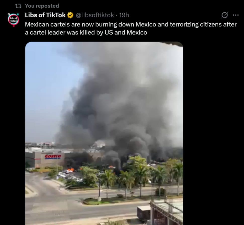 Mexican Cartel Unleashes Hellish Apocalypse After Cartel Boss Killed In Joint Op… Violence Spreads As Americans Are Told To Shelter In Place