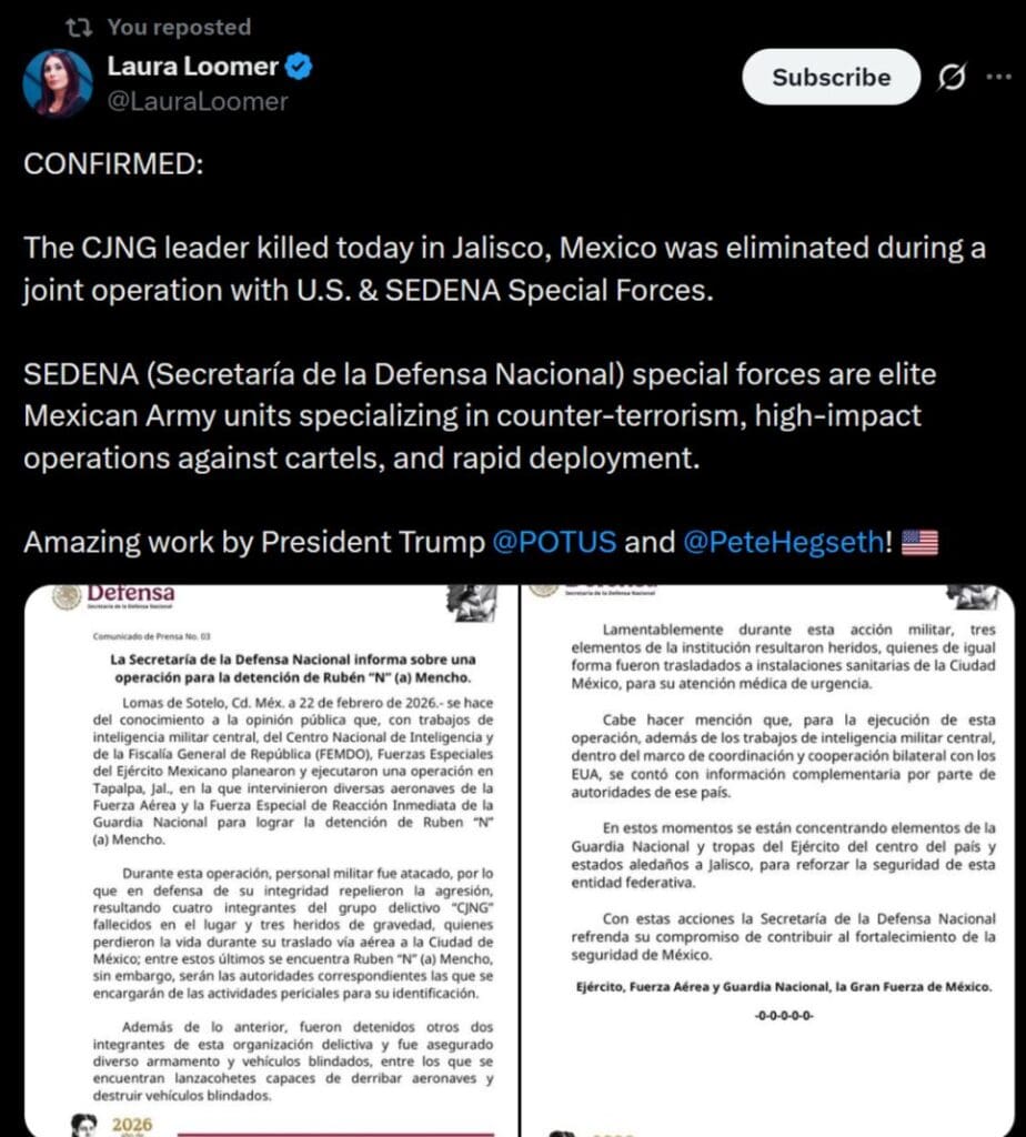 Mexican Cartel Unleashes Hellish Apocalypse After Cartel Boss Killed In Joint Op… Violence Spreads As Americans Are Told To Shelter In Place