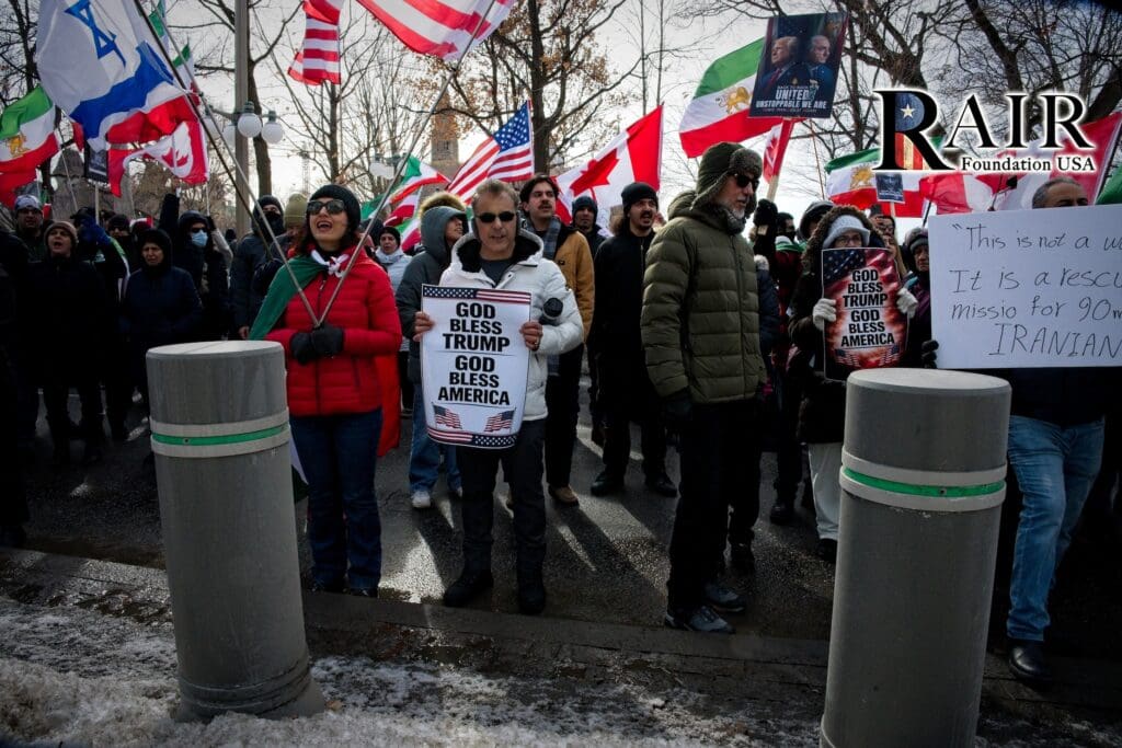 CANADA: Massive Protests in Favour of USA-Israeli Strikes on the Islamic Republic of Iran