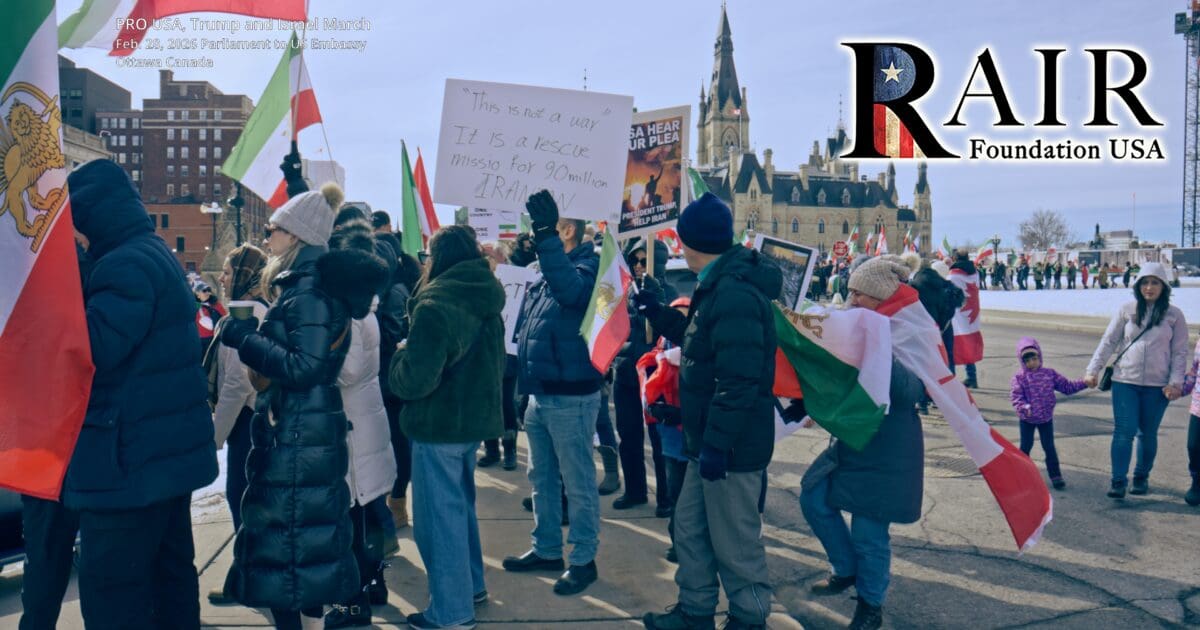 CANADA: Massive Protests in Favour of USA-Israeli Strikes on the Islamic Republic of Iran